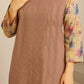 Mauve Lawn Suit with Gota Kinar