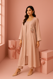Nude Pink Pure Silk Suit