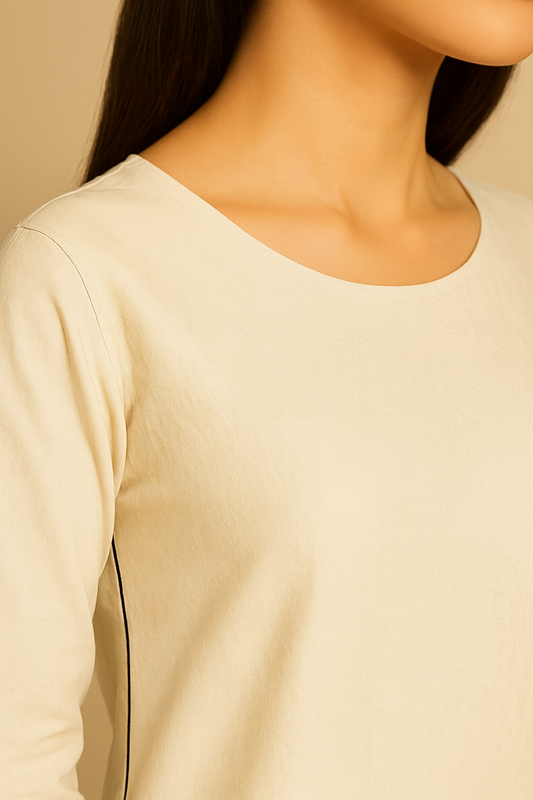 White Embroidered Two‑Piece