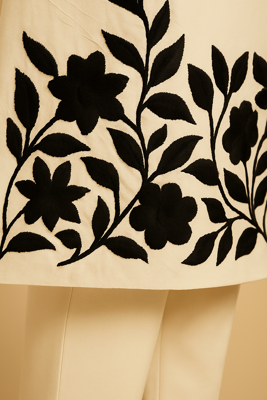 White Embroidered Two‑Piece